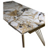 Керамические столы Acerra New 160 gloss grand jade solid ceramic / шампань