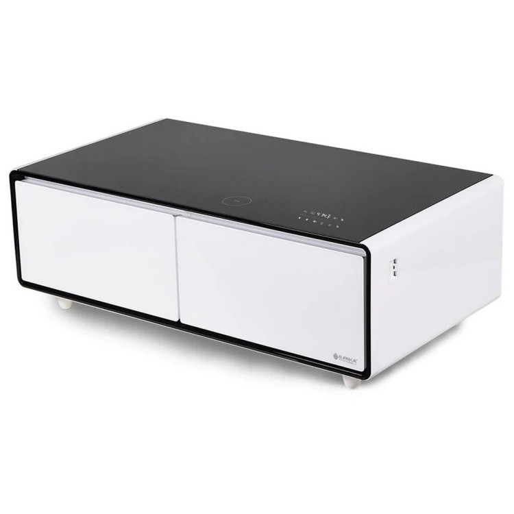 Кофейные столики Умный кофейный столик с холодильником EUREKA TB135, White+Black