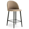 АМИЗУРЕ полубарный стул с обивкой тканью велюр, цвет бежевый