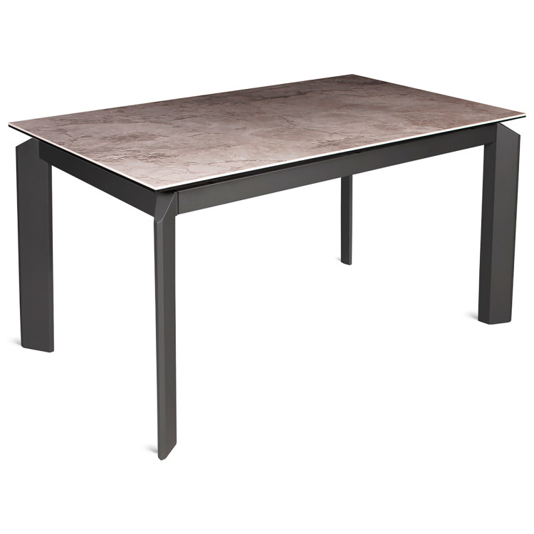 MARK раздвижной обеденный стол с керамической столешницей на металлическом каркасе, max длина 180 см