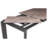 MARK раздвижной обеденный стол с керамической столешницей на металлическом каркасе, max длина 180 см