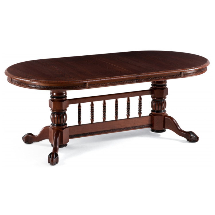 КАНТРИ 200 обеденный стол из массива дерева, цвет орех с коричневой патиной КАНТРИ 200 обеденный стол из массива дерева, цвет орех с коричневой патиной