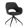 Стулья на металлокаркасе Memfis graphite / black