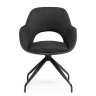 Стулья на металлокаркасе Memfis graphite / black