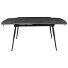 Керамические столы DTM0102CS Стол обед. расклад. LABRADOR GLOSS 120, керамич. столешница, основ. металл черный