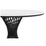 ВИВИЕН 90 стол с керамической столешницей, цвет белый мрамор snow white / черный каркас