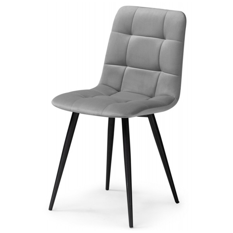 ЧИЛЛИ К стул кухонный с обивкой тканью велюр, цвет темно-серый ЧИЛЛИ К стул кухонный с обивкой тканью велюр, цвет темно-серый