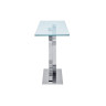 Консольный столик HT-151B CHANEL с прозрачным стеклом