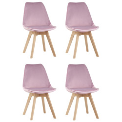 FRANKFURT велюр розовый ножки массив бука