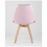 Комплекты из четырех стульев FRANKFURT велюр розовый ножки массив бука