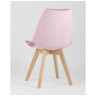 Комплекты из четырех стульев FRANKFURT велюр розовый ножки массив бука