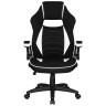 Import.categories_DOBRIN Кресло игровое DOBRIN RICK, черно-белая ткань