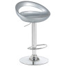 DOBRIN DISCO барный стул из пластика с регулировкой по высоте, цвет серебристый