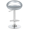 DOBRIN DISCO барный стул из пластика с регулировкой по высоте, цвет серебристый