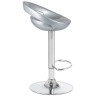 DOBRIN DISCO барный стул из пластика с регулировкой по высоте, цвет серебристый