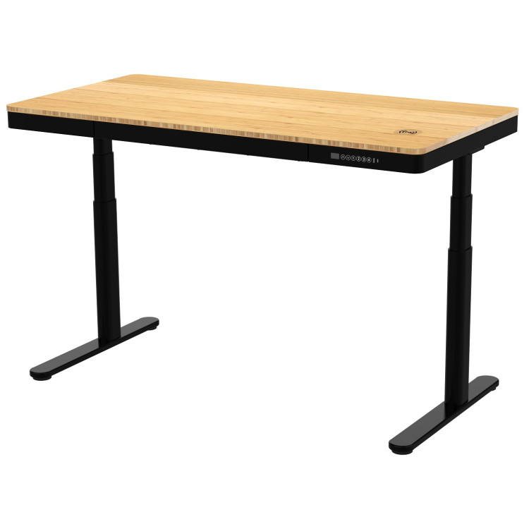 Игровые столы Стол для компьютера с электроприводом, QI-зарядкой и USB-портами FoxGear LIFTISCH FG-ED-55B