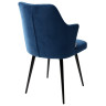 Стулья для гостиной Стул HERMAN 360 град. СИНИЙ #29, велюр / черный каркас М-City