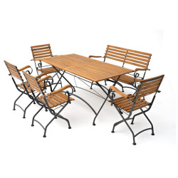 Обеденный комплект ЛАТА XL со скамьей