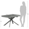 СТОЛЫ Стол раздвижной MELANIA 120-212х86x75см кобальт