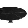 Керамические столы Вивиен 90х90х75 черный мрамор shakespeare black / черный