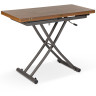 Стол трансформер В2495 с ламинированной столешницей, цвет темный орех, на металлическом каркасе с регулировкой по высоте
