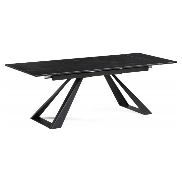 Керамические столы Геральд 160(220)х90х75 черный