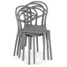 Пластиковые стулья Simple gray