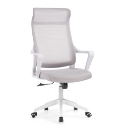 Недорогие кресла для руководителей. Rino light gray / white Кресло руководителя