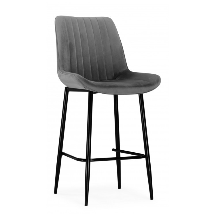 Барные стулья Вейв темно-серый / черный