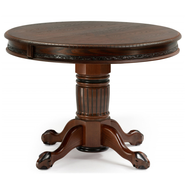 АЛЬФРЕД стол из массива дерева, цвет орех с коричневой патиной