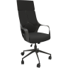 IQ современное кресло руководителя с чёрным пластиком