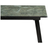 Стеклянные столы Агни 110 королевский мрамор / черный матовый