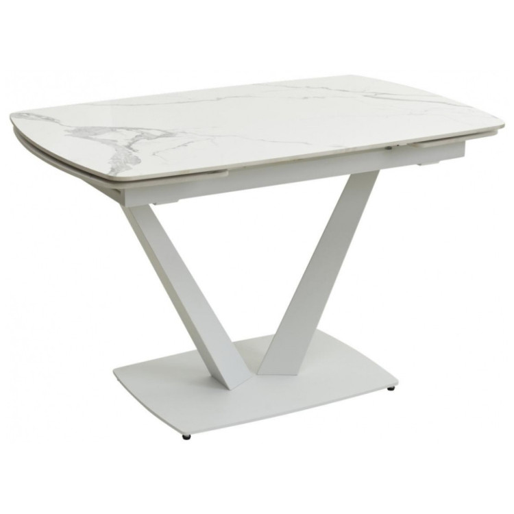 Керамические столы Alarti gloss statuario white sintered stone / white