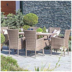 Комплект плетеной мебели AFM-195-6Pcs Beige (6+1)