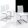 DUPEN 1003 дизайнерская модель стула на металлокаркасе с глянцевой сиденьем