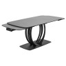 MATERA 160 стол с керамической столешницей, цвет матовый серый мрамор (NERO KL-136) ®DISAUR