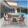 Обеденные группы Комплект плетеной мебели T197AT/Y137C-W56 Light brown 4Pcs