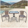 Кофейные комплекты Комплект мебели Асоль-2A TLH-037AR3/060SR-60х60 Cappuccino (2+1)