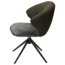 Поворотный стул ASTRA 360 Sonic 77, обивка велюр зеленый, черный каркас, DISAUR