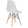 PC-015 дизайнерский стул из коллекции EAMES, пластиковое сиденье на деревянных ножках