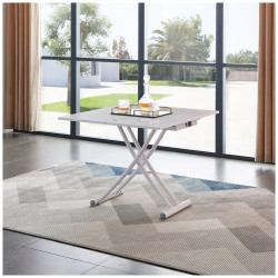 B2495 белый дуб Стол-трансформер