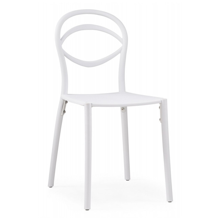 Пластиковые стулья Simple white