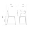 Пластиковые стулья Simple white