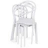 Пластиковые стулья Simple white