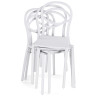 Пластиковые стулья Simple white