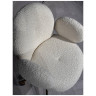 Обеденные стулья Кресло офисное Клауд-2 DR-1252-A-OF, 65х63х89, ткань букле белый/золотые ноги
