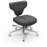 Компьютерные кресла Кресло гибридной посадки FoxGear SHORTZ Fabric, размер 1 (с ноутбучным столиком), тёмно-серый