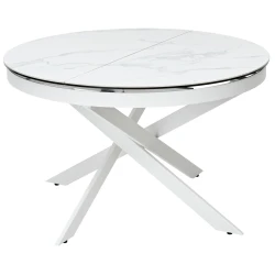 Керамические столы со столешницей круглой формы. TRENTO.CR керамический обеденный стол