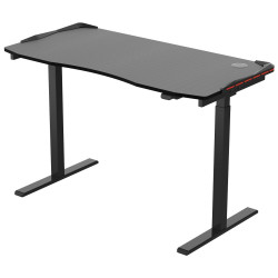 Стол для компьютера (для геймеров) с электроприводом и RGB-подсветкой FoxGear FG-IE-47B (ширина 120 см)