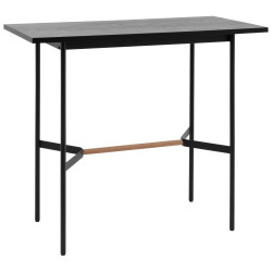 Knobb 120*60 черный каркас из металла и массива дерева